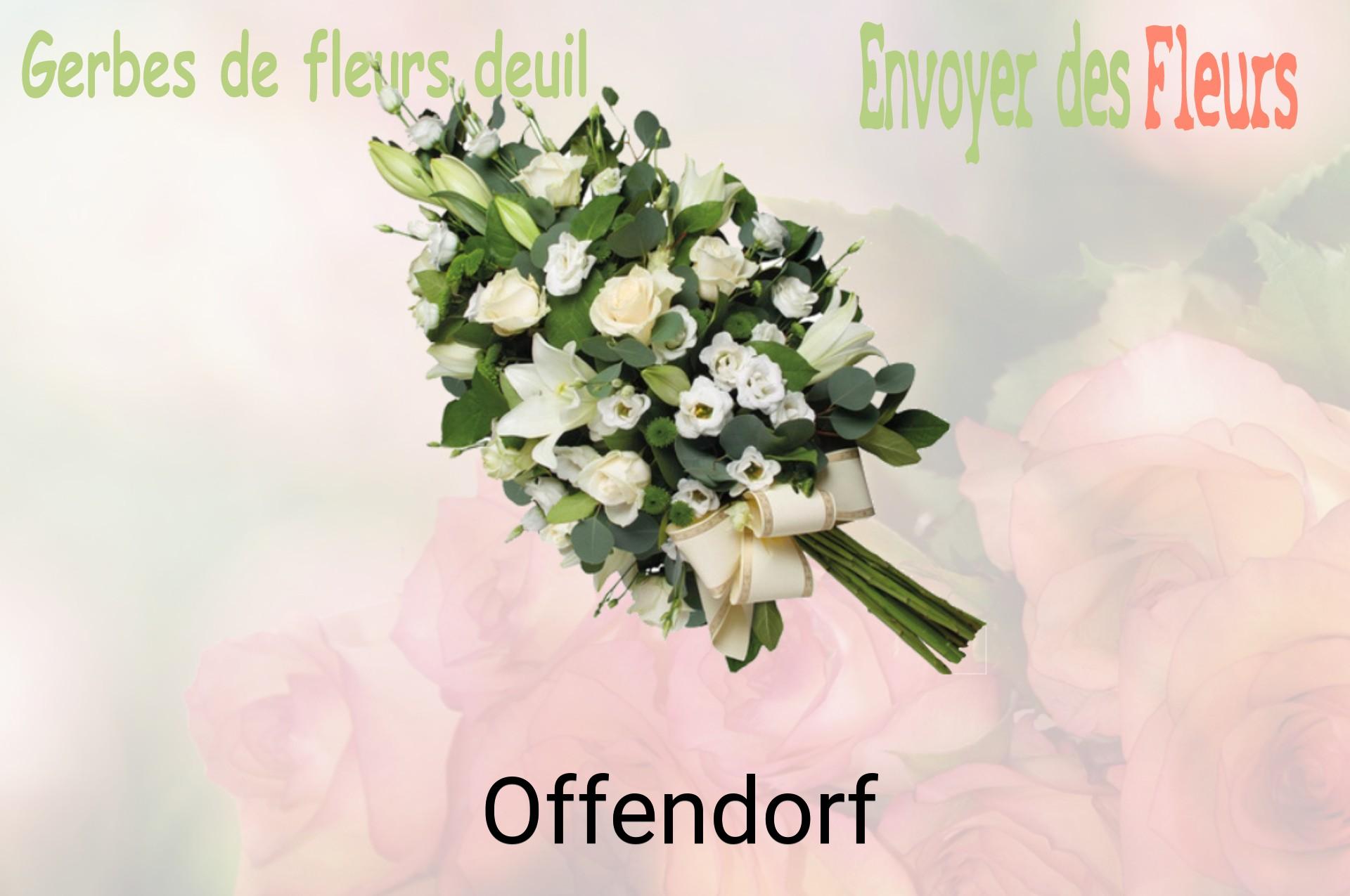 Gerbe de fleurs de deuil livrée à Offendorf